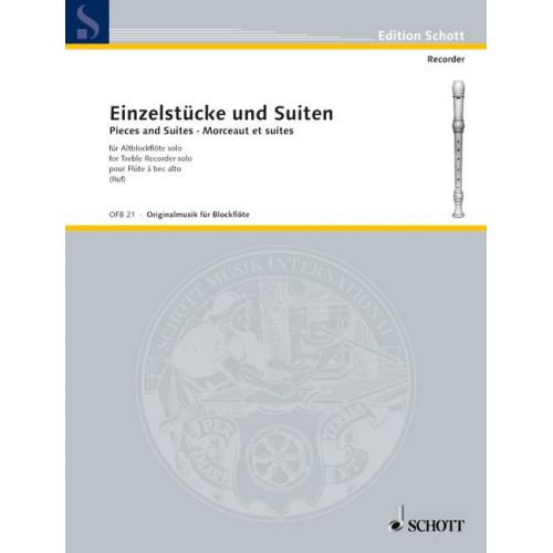 Einzelstucke Und Suiten - Flute A Bec Alto