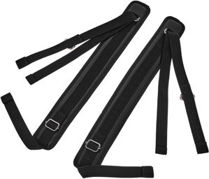 Backpack Strap with loops Black