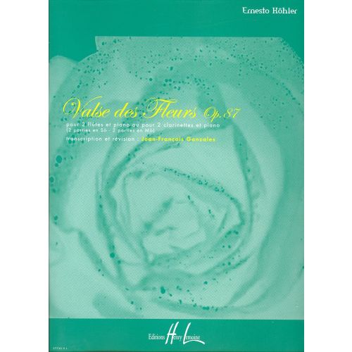 Kähler - Valse Des Fleurs Op.87 - 2 Flûtes Ou 2 Clarinettes (sib Ou Mib) et Piano