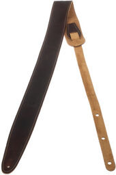 Suede Guitar Strap Choc. Brown Chocolate Brown