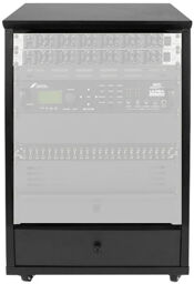 Elite 12U Angled Rack BLK noir