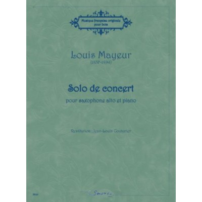MAYEUR LOUIS - SOLO DE CONCERT - SAXOPHONE ALTO & PIANO