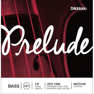 Jeu De Cordes Pour Contrebasse Prelude Manche 1/8 Tension Medium