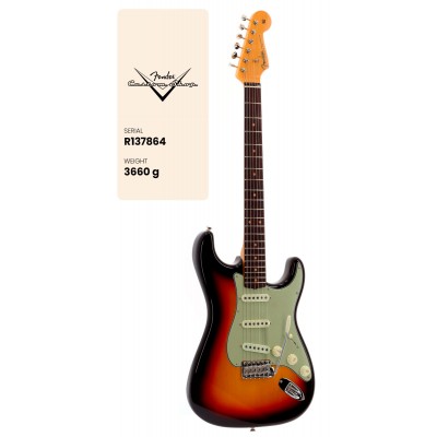Stratocaster 59 Time Capsule Chocolate 3-Color Sunburst Vintage Custom 2025