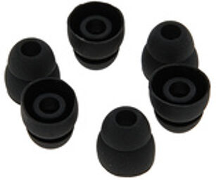 Silikontips double flange noir