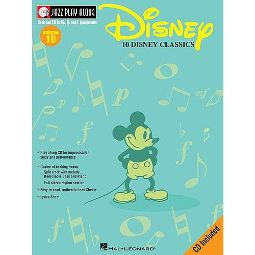 JAZZ PLAY ALONG VOL.10 - DISNEY + CD