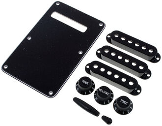 Strat Accessory Kit Black noir