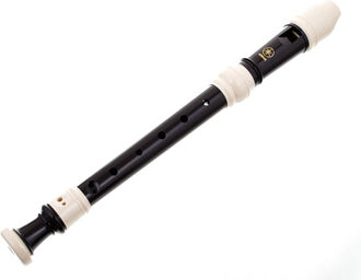 YRS-32 B Soprano Recorder Marron foncé avec anneaux blancs