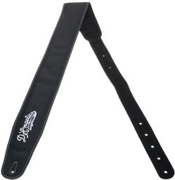Leather Guitar Strap Black Noir