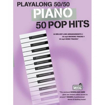 PLAYALONG 50/50 PIANO POP HITS - PIANO SOLO