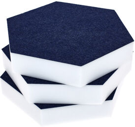 Hexagon Melamine Dark Blue 50 Bleu foncé