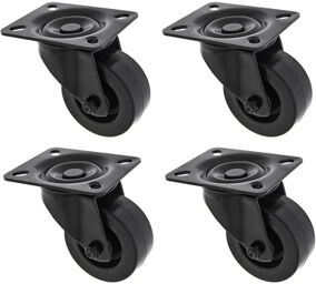 Black Wheel 80mm Set unbraked Noir