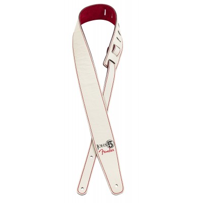 John 5 Leather Strap White And Red