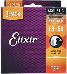 Elixir Nanoweb Medium Phosphor 3P