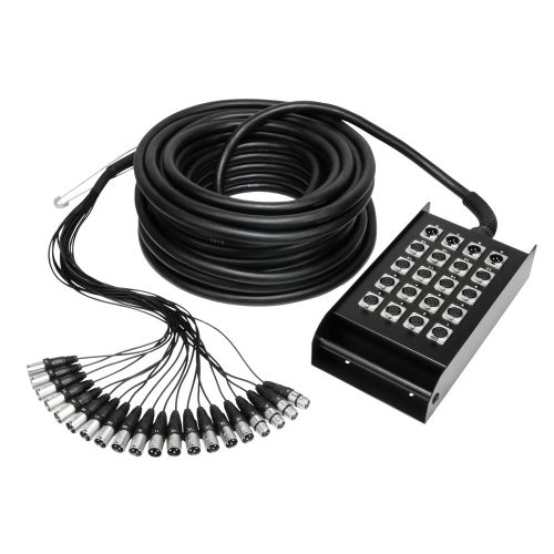 K20C15 Cable Multipaire avec Boitier de Scene 16/4 15 M
