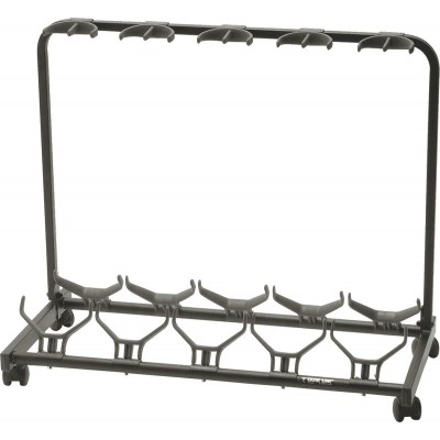 GS/450 Stand pour 5 Guitares avec Roulettes