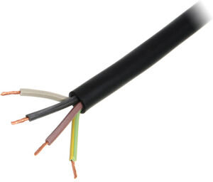 RubberCable H07RN-F 4x1,0 mm² Noir