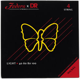 x DR 4-String Set Light Nickel