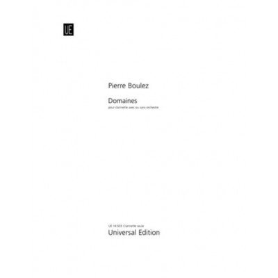 Boulez - Domaines - Clarinette