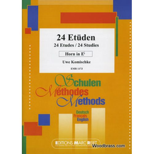 KOMISCHKE UWE - 24 ETUDES (COR EN MIB)