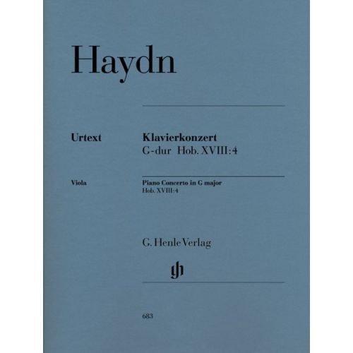 Haydn J. - Concerto For Piano (harpsichord) And Orchestra G Major Hob. Xviii:4