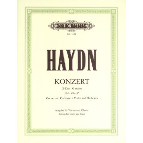 Haydn Joseph - Concerto No.2 In G Hob.viia/4 - Violin And Piano