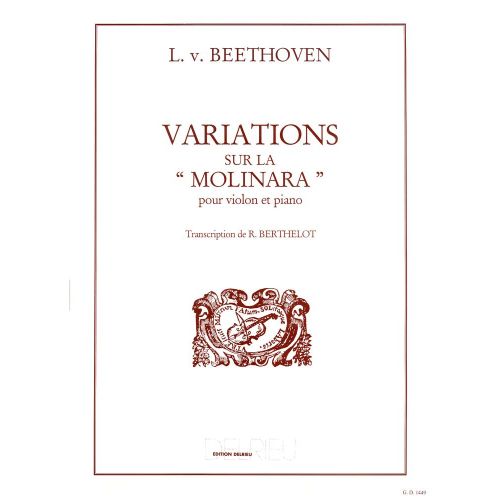 Beethoven L.van - Variations Sur La Molinara - Violon