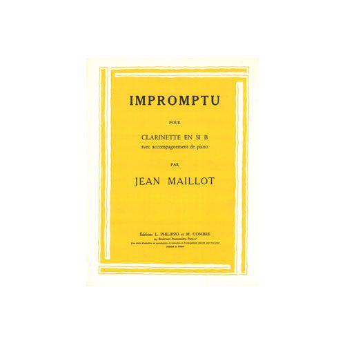Maillot - Impromptu - Clarinette et Piano