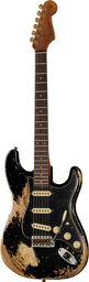 Poblano Strat SHR AB Aged Black