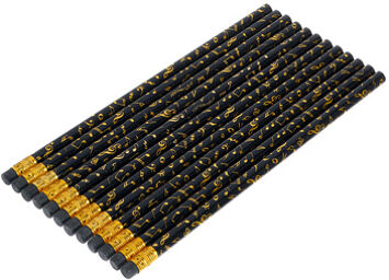 Pencil Gold Set Of 12 Or