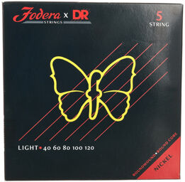 x DR 5-String Set Light Nickel
