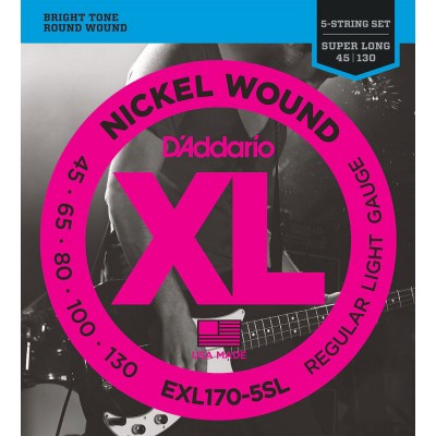 EXL170-5SL Nickel Wound Super Long Scale Light 5C 45-130
