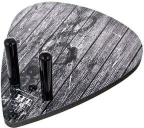 Guitar Wallhanger Wood Clef