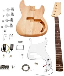 Bass Guitar Kit P-Style Naturel