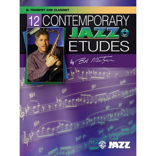 MINTZER BOB - 12 CONTEMPORARY JAZZ ETUDES + CD - TRUMPET AND PIANO