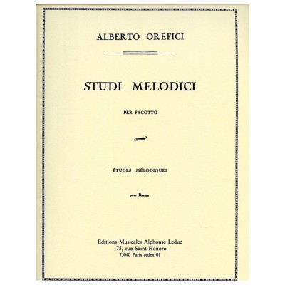 OREFICI A. - STUDI MELODICI - BASSON