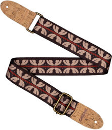 CUS-VC10 Ukulele Strap Red Str Ethnic Red Stripes