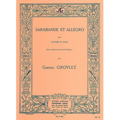 Sarabande et Allegro pour Hautbois et Piano