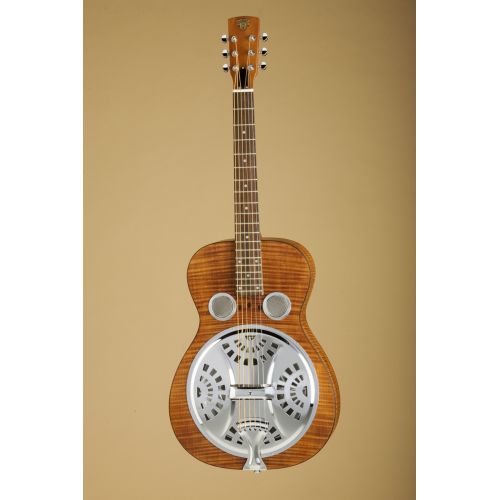 Dobro Hound Dog Deluxe Round Neck Vintage Brown
