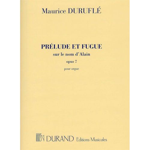 DURUFLE - PRELUDE ET FUGUE OP 7 - ORGUE