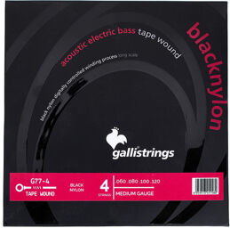 G77 Black Nylon Bass Strings