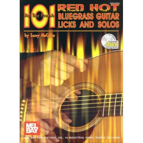 Mccabe Larry - 101 Red Hot Bluegrass Guitar Licks And Solos + CD - Guitar