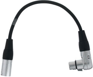 SK233-0,3 angled XLR Patch FM Black