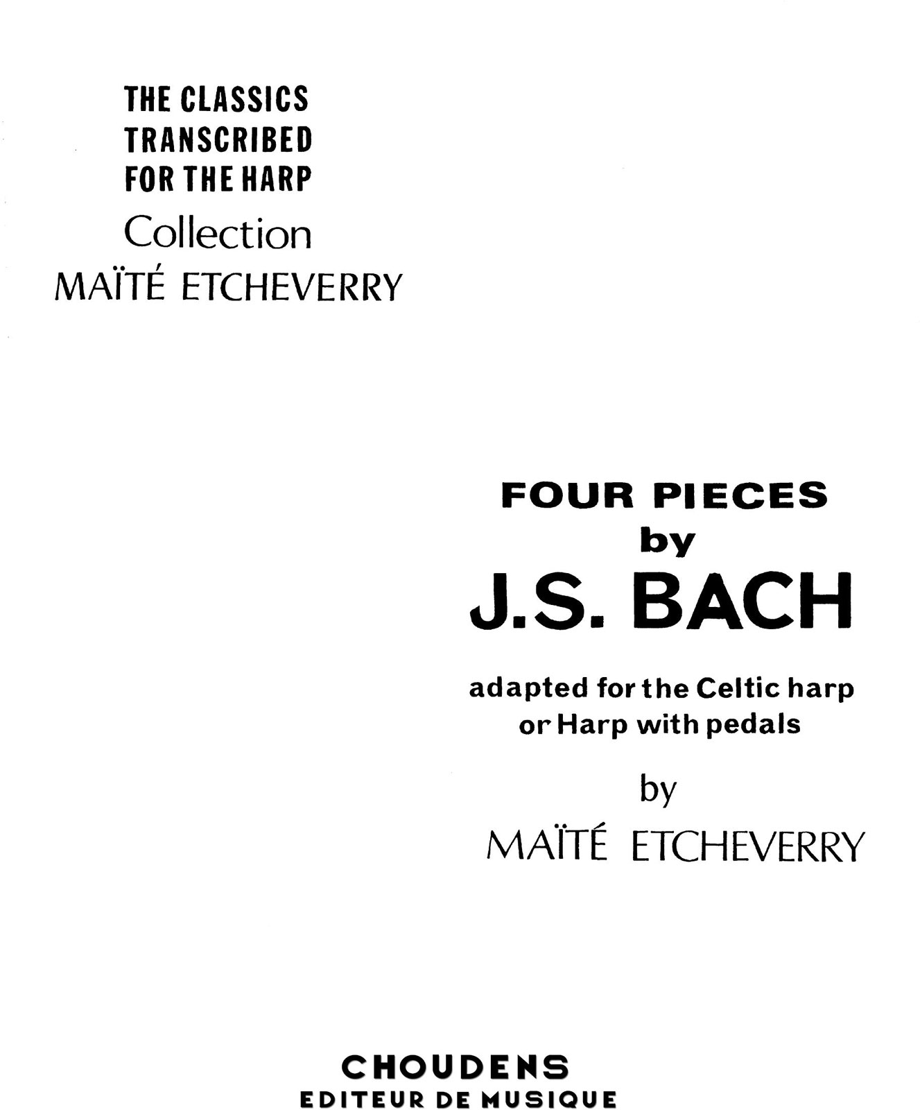 Four Pieces by J.S. Bach