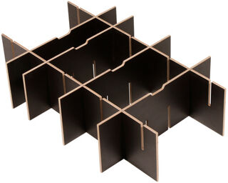 Dividing Wall Set 90H2 2/4 Brown