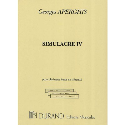 Aperghis - Simulacre IV - Clarinette Basse