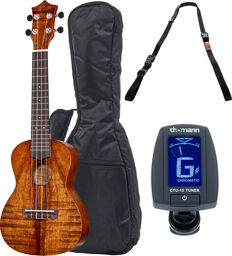 Koa Kahuna Scout Ukulele Set Natural Light Gloss