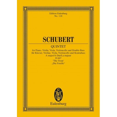 Schubert Franz - Quintet A Major Op.114 - Study Score