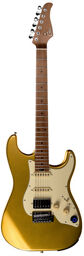 GTRS Guitar Standard S801 Gold Gold avec finition du manche mate