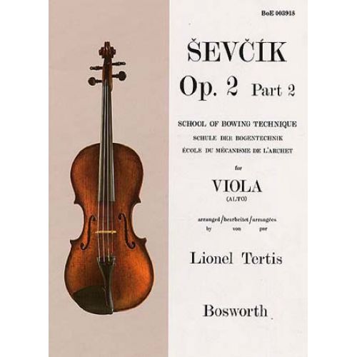 Sevcik - Etudes Op.2 Part 2 - Mecanisme De L'archet - Alto